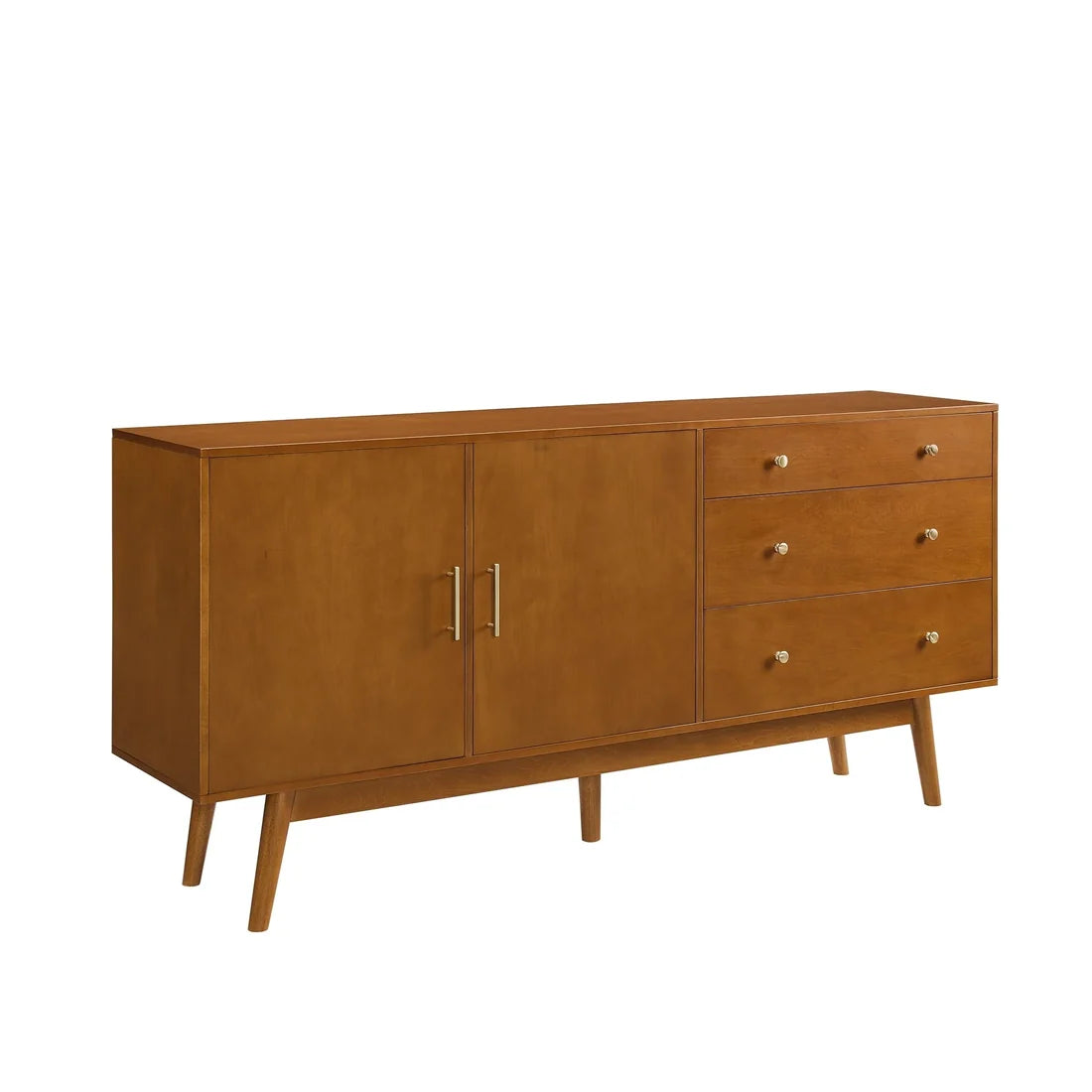 Mid-century moderne sideboard med 3 skuffer og 2 døre
